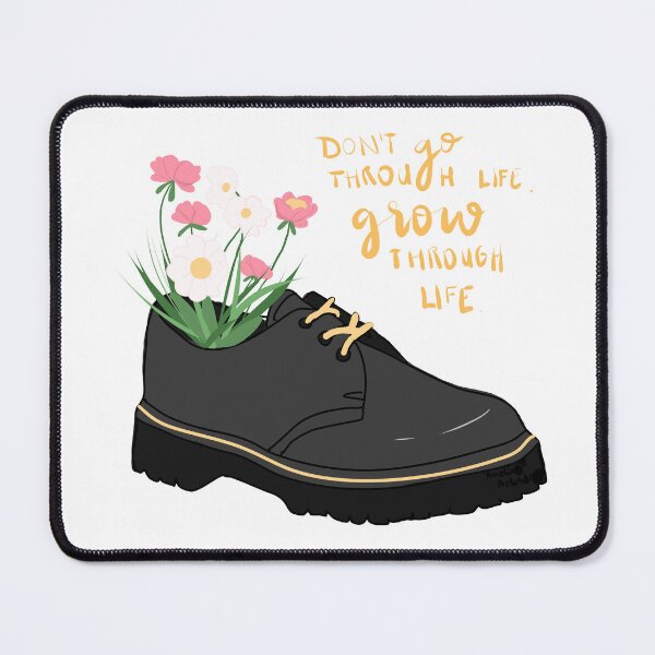 Item preview, Dr Martens with growing wildflowers inside quote designed and sold by AmeliasArtistry.