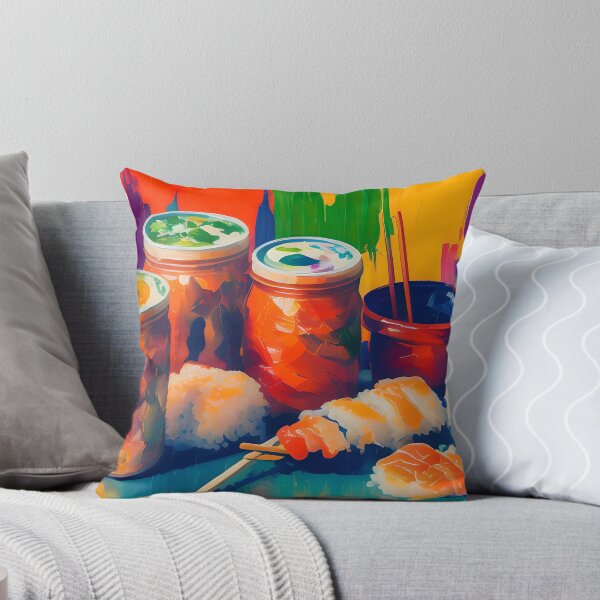 Item preview, Sushi Breakfast. Colourful Food Composition. designed and sold by FewBits.