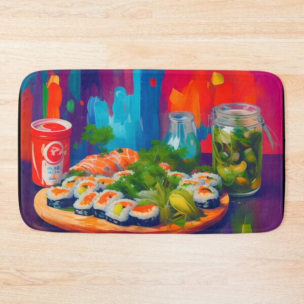 Item preview, Sushi Lunch. Colourful Food Composition. designed and sold by FewBits.