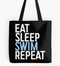 Eat Sleep Swim Repeat Tote Bag