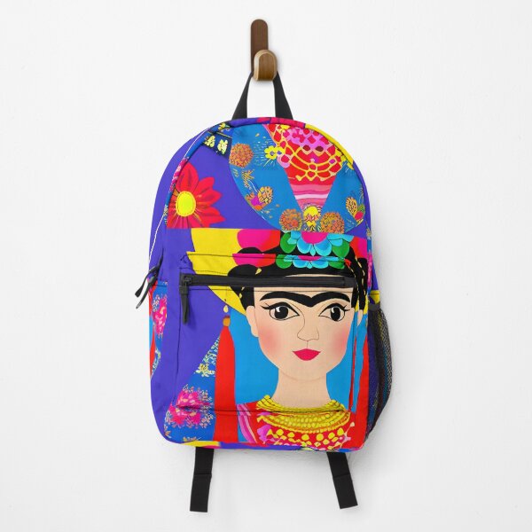 Item preview, Mexican Folklore Art inspired by Frida Kahlo, original artwork designed and sold by RoyalRepublics.