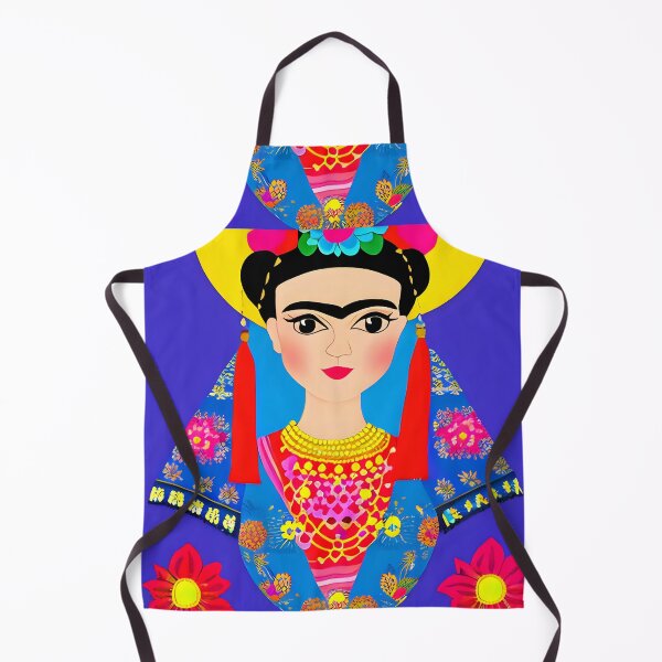 Item preview, Mexican Folklore Art inspired by Frida Kahlo, original artwork designed and sold by RoyalRepublics.