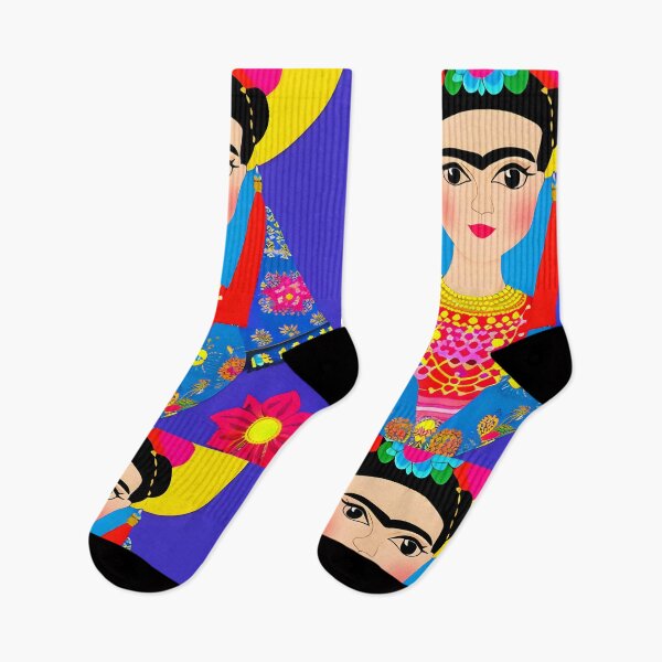 Item preview, Mexican Folklore Art inspired by Frida Kahlo, original artwork designed and sold by RoyalRepublics.