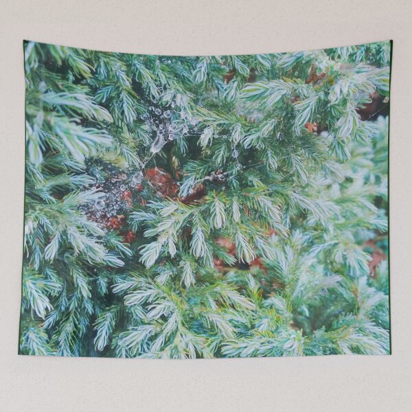 Item preview, Fir tree covered with drops of rain designed and sold by helenkaiy.