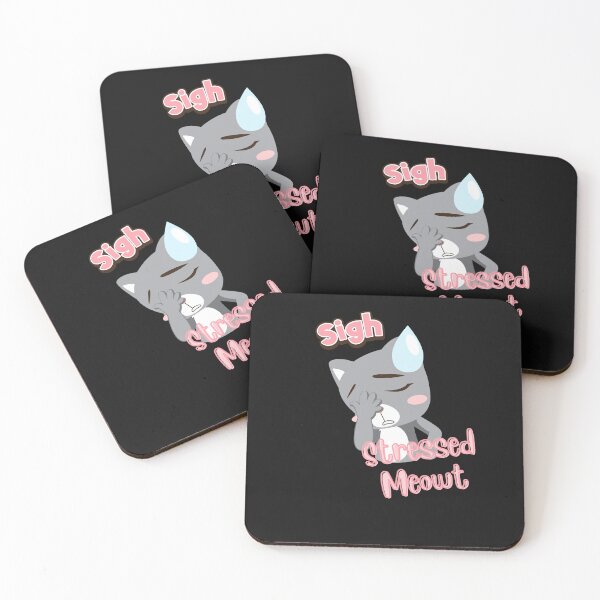 Item preview, Stressed Meowt Shirt designed and sold by LuckyCatStore.
