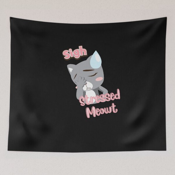 Item preview, Stressed Meowt Shirt designed and sold by LuckyCatStore.