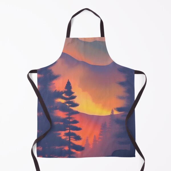 Item preview, Minimalistic Mountain Tree Foggy Print designed and sold by supeart.