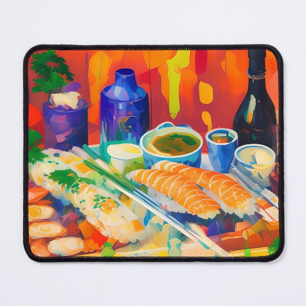 Item preview, Sushi Dinner. Colourful Food Composition. designed and sold by FewBits.