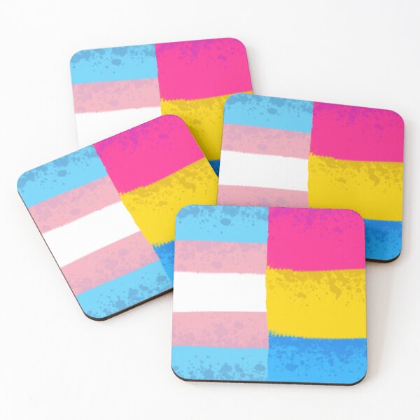 Item preview, Trans Transgender Pansexual Panromantic Pan Pride Flag designed and sold by Spell-the-Bee.