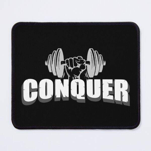 Artikelvorschau, Conquer Gewichtheben Gym Fitness Workout entworfen und verkauft von StrongShirts.