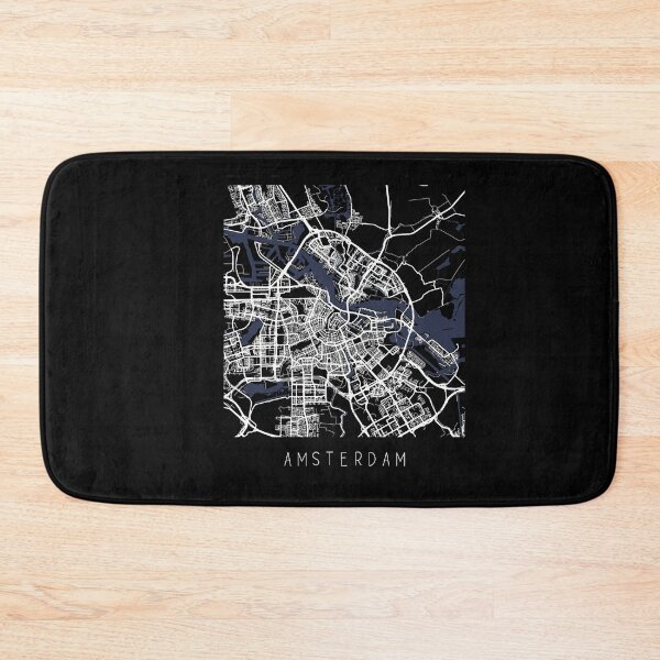 Item preview, Amsterdam Netherlands city map black and white designed and sold by gifts-ideas.
