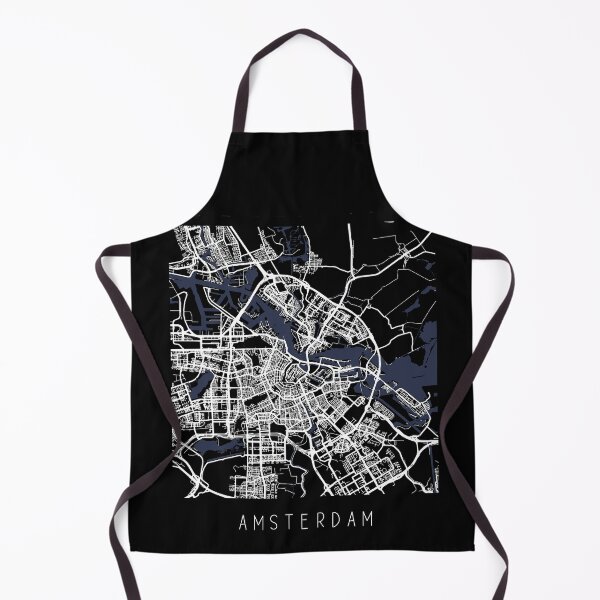 Item preview, Amsterdam Netherlands city map black and white designed and sold by gifts-ideas.