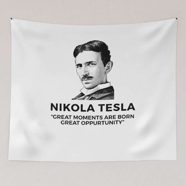 Item preview, quote by nikola tesla designed and sold by ALIENATIVED.