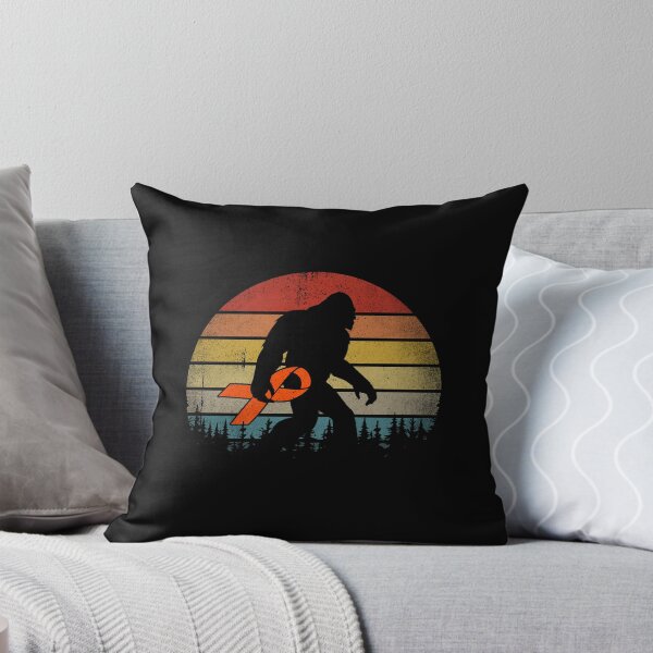 Item preview, Funny Bigfoot Orange Ribbon Kidney Cancer Awareness designed and sold by RosannaArt.