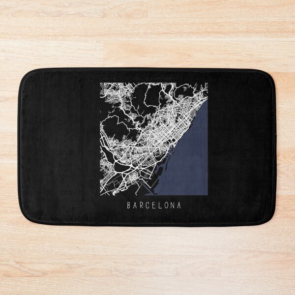 Item preview, Barcelona Spain city map black and white designed and sold by gifts-ideas.