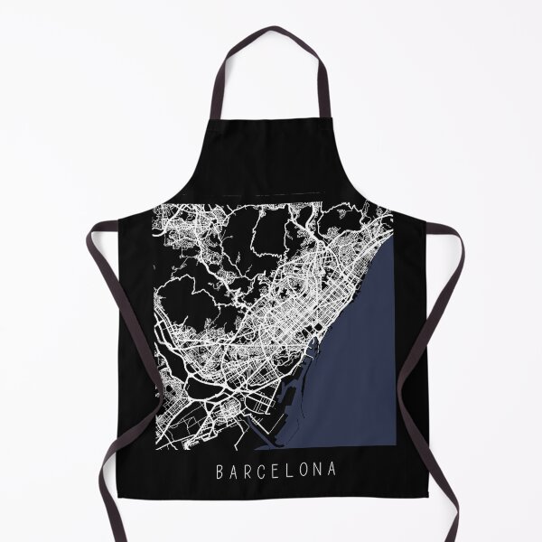 Item preview, Barcelona Spain city map black and white designed and sold by gifts-ideas.