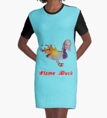 Parks and Recreation Flame Duck Graphic T-Shirt Dress