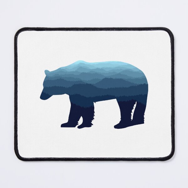 Item preview, Bear Blue Forest Mountains designed and sold by Esskay Designs.
