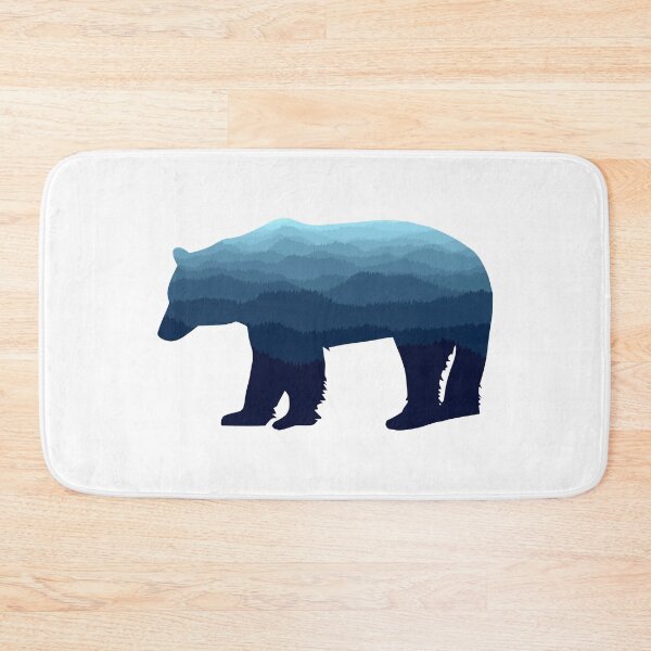 Item preview, Bear Blue Forest Mountains designed and sold by Esskay Designs.