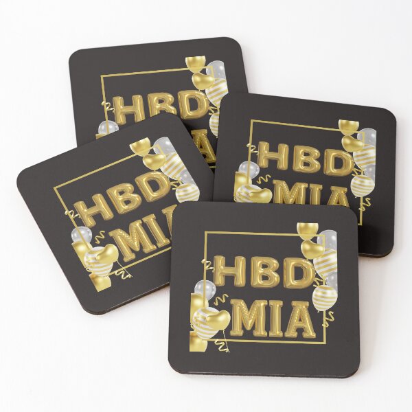 Item preview, Happy Birthday Mia, HBD Mia, alphabet mia name, artistic mia name,  designed and sold by Celebrationist.