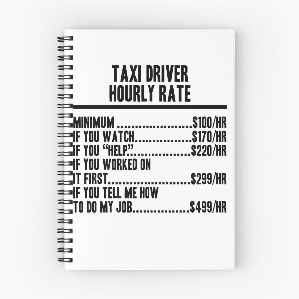 Item preview, funny Taxi Driver hourly rate - Funny Gift For Taxi Driver designed and sold by JakubkoJunak.