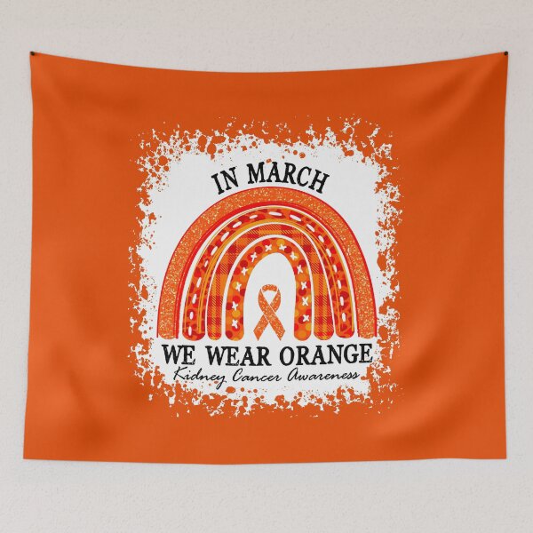 Item preview, In March We Wear Orange Ribbon Kidney Cancer Awareness designed and sold by RosannaArt.