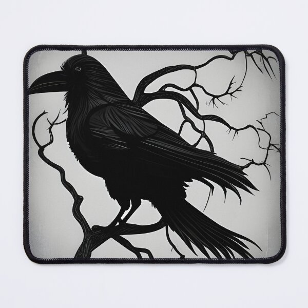Item preview, Raven branch pattern designed and sold by Cheekygringo.