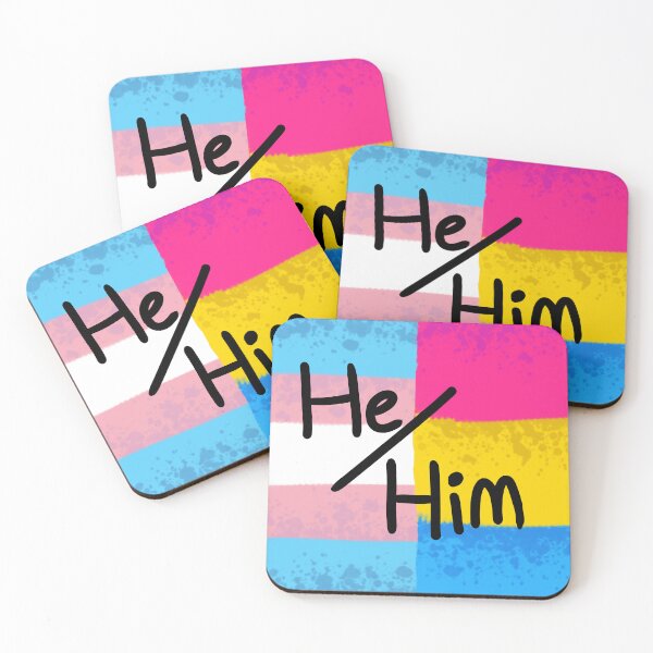 Item preview, Trans Transgender Pansexual Panromantic Pan Pride Flag Pronouns He/Him designed and sold by Spell-the-Bee.