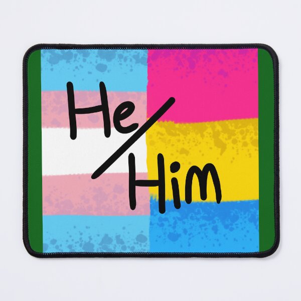 Item preview, Trans Transgender Pansexual Panromantic Pan Pride Flag Pronouns He/Him designed and sold by Spell-the-Bee.