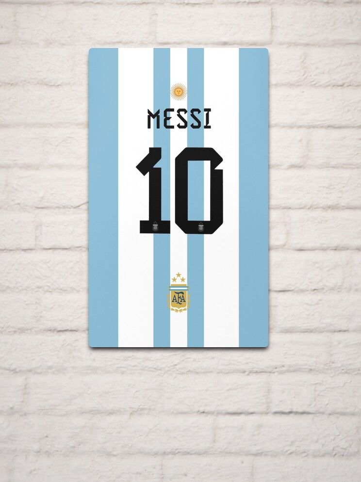 Foto de la camiseta argentina de messi