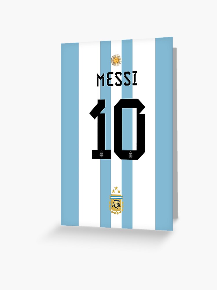 Lionel Messi Argentina Jersey' Greeting Card for Sale by dmgsgw