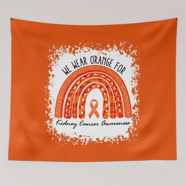 Item preview, Rainbow We Wear Orange For Kidney Cancer Awareness designed and sold by RosannaArt.