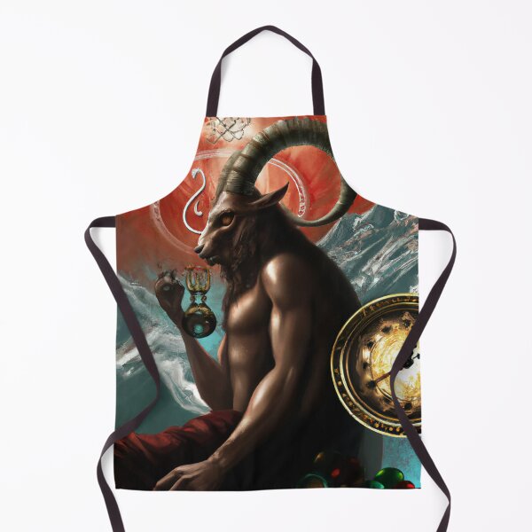 Item preview, Baphomet Painting is Surrealist Style - designed and sold by Ataraxia Apparel.