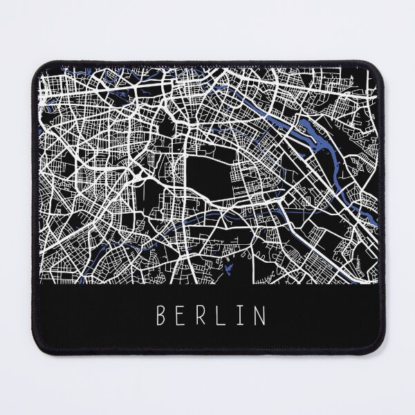 Item preview, Berlin city map black and white - Germany designed and sold by gifts-ideas.