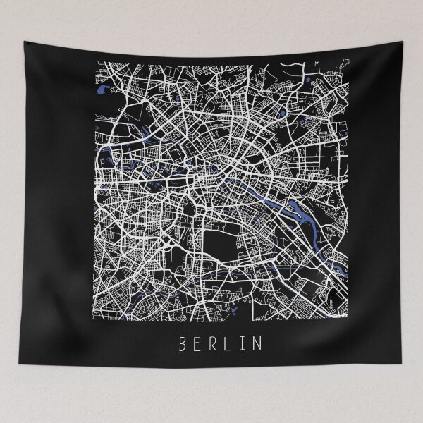 Item preview, Berlin city map black and white - Germany designed and sold by gifts-ideas.
