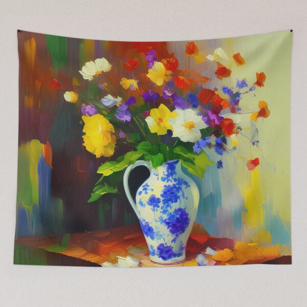 Item preview, Beautiful Flowers in a Vase Floral Art designed and sold by Blok45.
