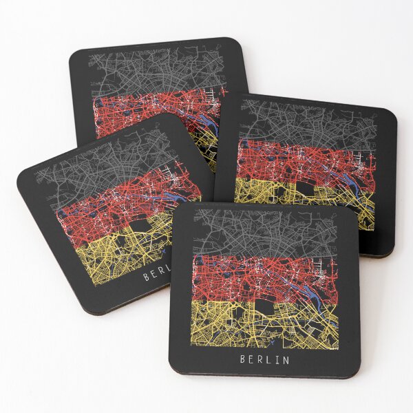 Item preview, Berlin city map with Germany flag in black and white designed and sold by gifts-ideas.