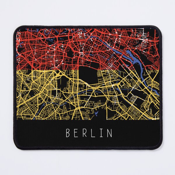 Item preview, Berlin city map with Germany flag in black and white designed and sold by gifts-ideas.