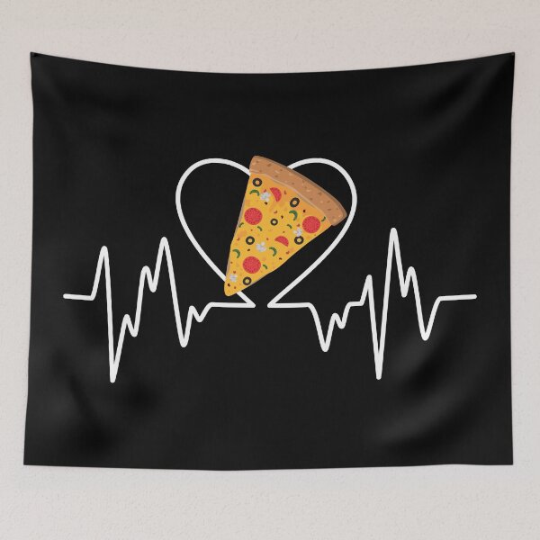 Item preview, Pizza Lover Heartbeat Graph  designed and sold by mrhighsky.