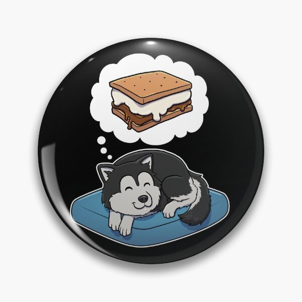 Aperçu de l'œuvre Alaskan Malamute dreaming about Smores créée et vendue par DoggieDelights.