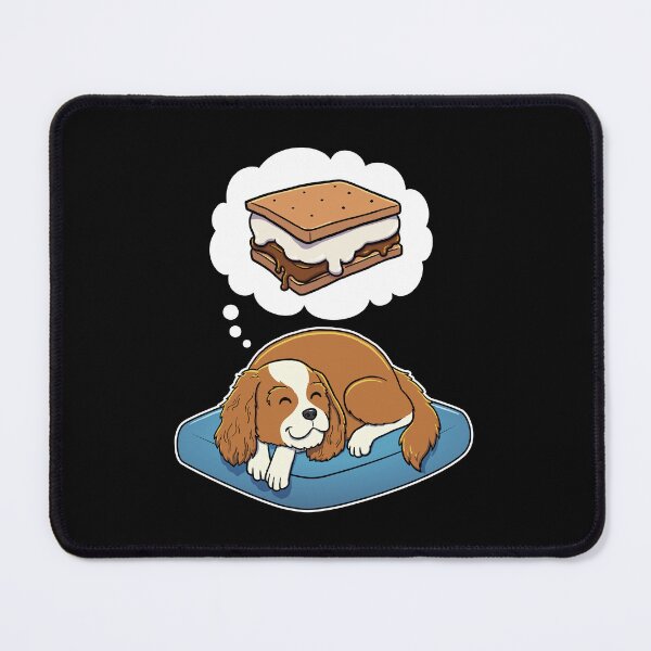 Item preview, Cavalier King Charles Spaniel dreaming about Smores designed and sold by DoggieDelights.
