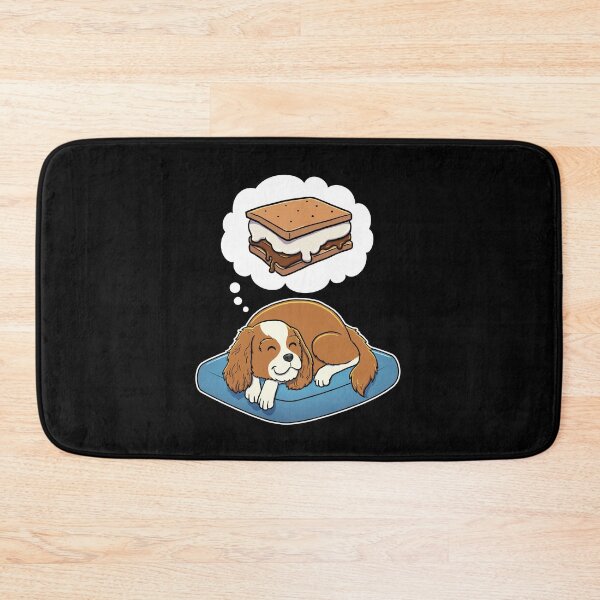 Item preview, Cavalier King Charles Spaniel dreaming about Smores designed and sold by DoggieDelights.