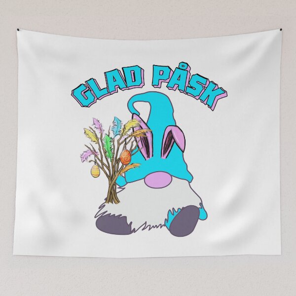 Artikelvorschau, Schwedisches Ostern-Hemd Frohes Pask Tomte Gnome-Häschen Paskrit entworfen und verkauft von funnytshirtemp.
