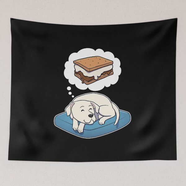 Artikelvorschau, Dogo Argentino dreaming about Smores entworfen und verkauft von DoggieDelights.