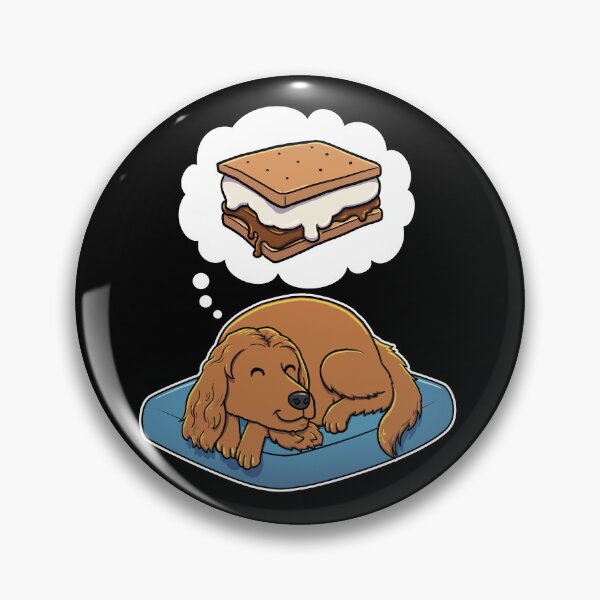 Item preview, English Cocker Spaniel dreaming about Smores designed and sold by DoggieDelights.