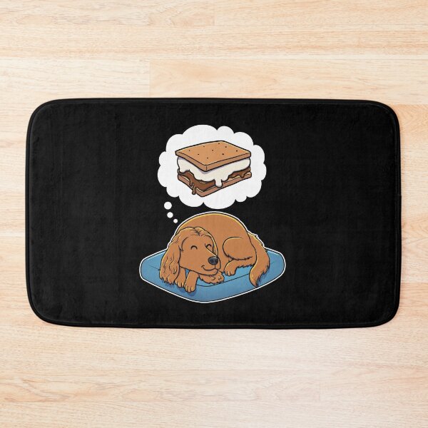 Item preview, English Cocker Spaniel dreaming about Smores designed and sold by DoggieDelights.