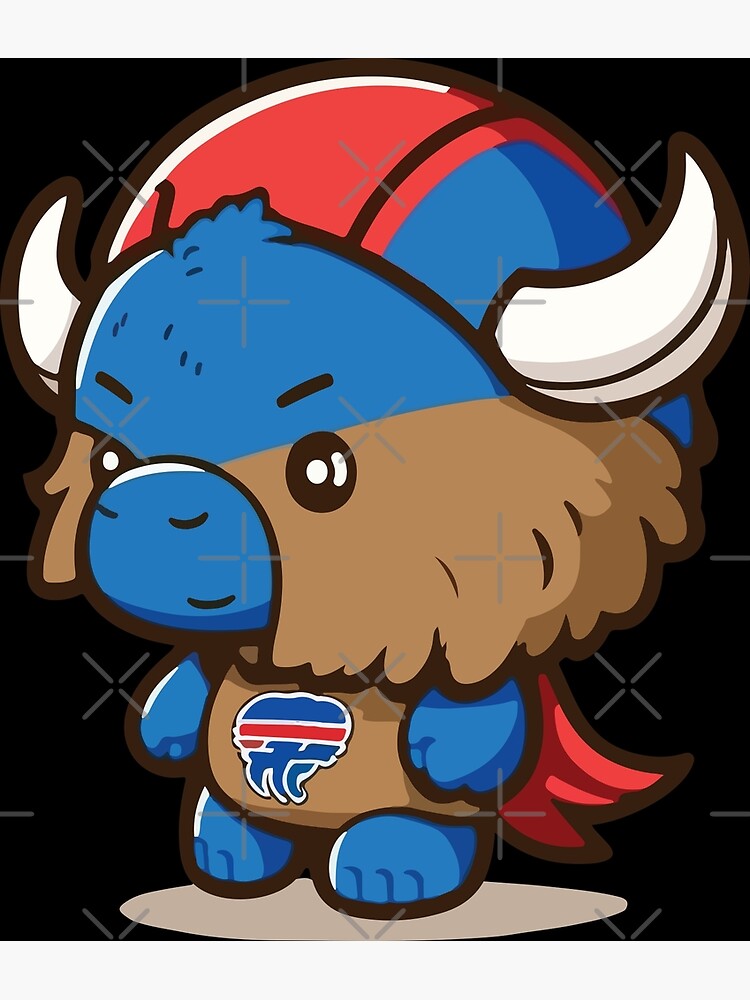 Buffalo Bills mascot Sticker for Sale by vectrus