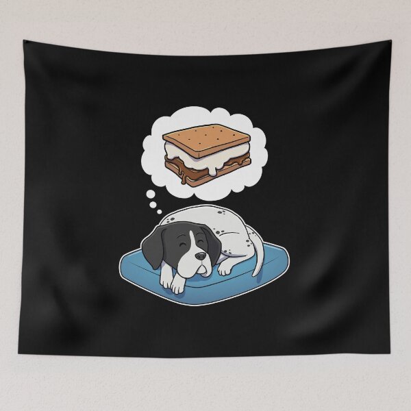 Artikelvorschau, English Pointer dreaming about Smores entworfen und verkauft von DoggieDelights.