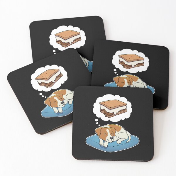 Item preview, Jack Russell Terrier dreaming about Smores designed and sold by DoggieDelights.