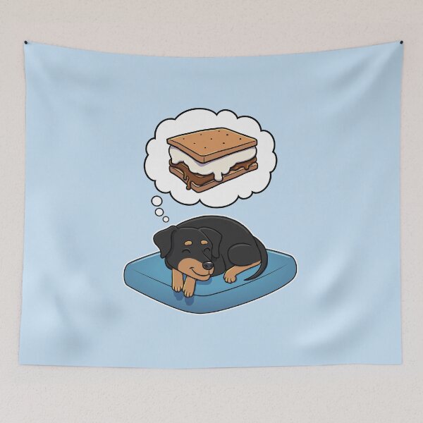 Item preview, Miniature Pinscher dreaming about Smores designed and sold by DoggieDelights.